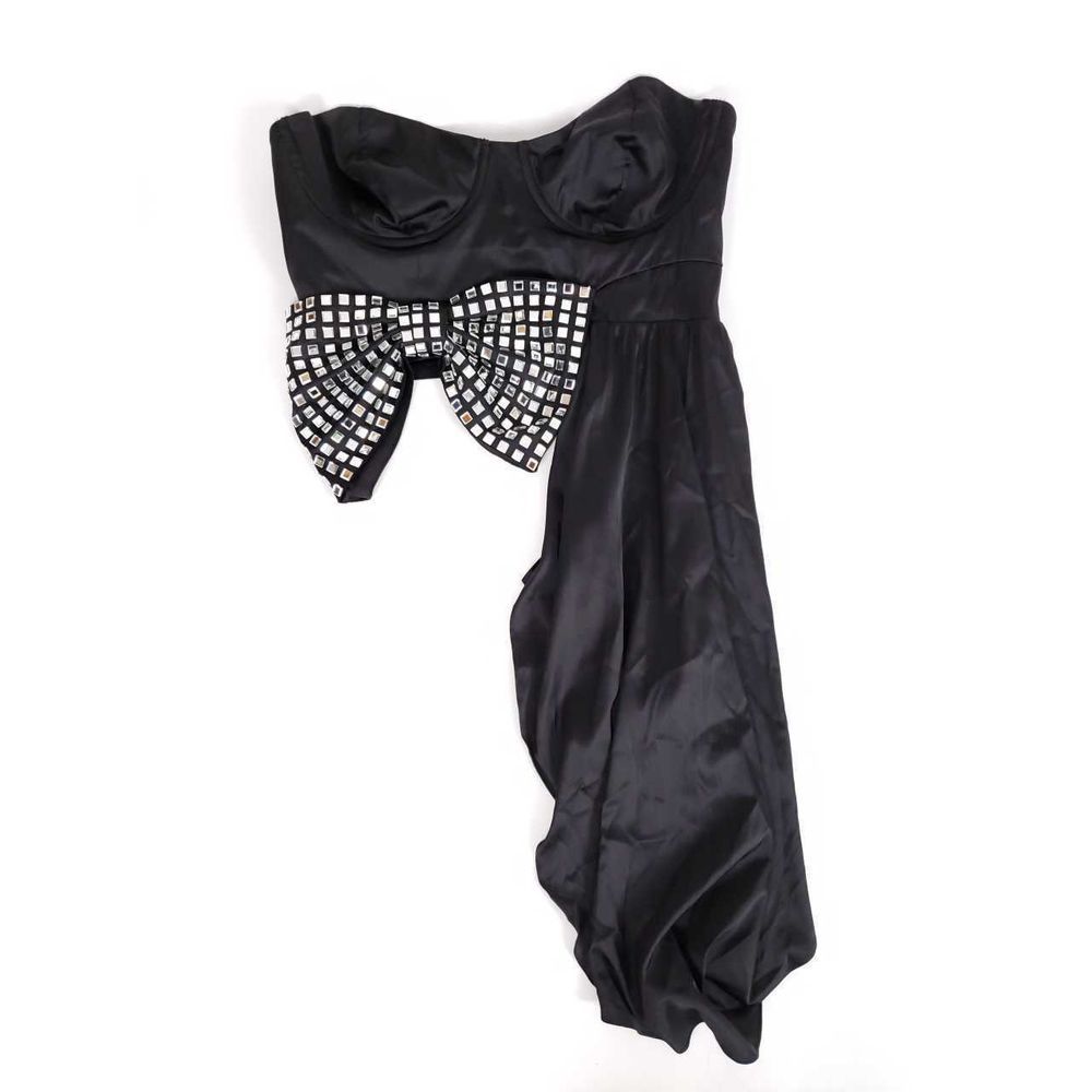 For Love & Lemons La Vie Strapless Crystal Bow Top